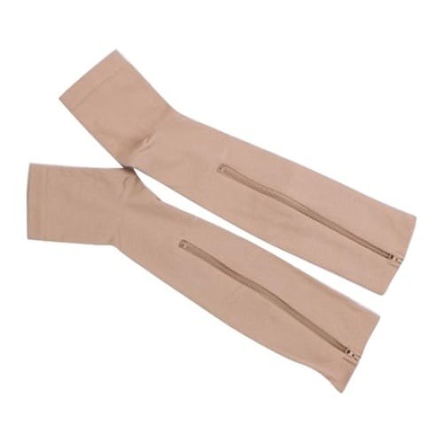 Sosete FOXMAG24 cu fermoar pentru stimularea circulatiei, culoarea bej, marimea S/M
