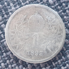 Austria 1 Corona /Korona 1893 argint Franz Joseph