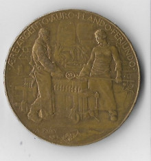 Medalie Souvenir de l&amp;#039;exposition, Paris 1900 - Franta, bronz, 38 mm foto