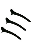 Cumpara ieftin Set agrafe de păr, 3 bucăți, monocrome, negru mat, 12 cm