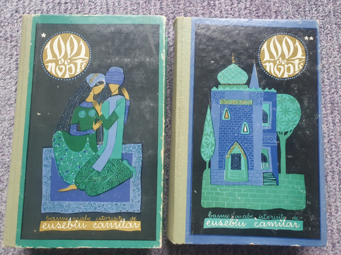 1001 DE NOPTI (BASME ARABE ISTORISITE DE EUSEBIU CAMILAR) (2 volume), 1968, 1274