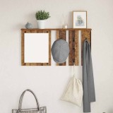 VidaXL Răcător de paltoane montat pe perete Lemn vechi 85 x 10 x 45 cm