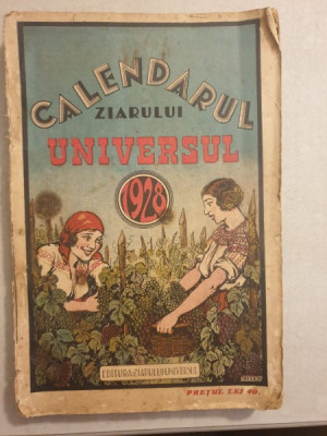 Calendarul Ziarului Universul 1928 foto