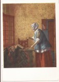 FA101 -Carte Postala- GERMANIA - Pieter de Hooch, Die Goldwagerin, necirculata