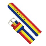 Curea Ceas Nylon si Piele Eco ROMANIA 18mm 20mm 22mm, Time Veranda