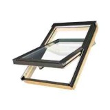 Fereastra mansarda pentru Case Pasive FAKRO FTT U8 Thermo PASSIVE, lemn de pin, 4 sticle