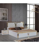 Pat LUIS ALB 160 x 200 + 2 Noptiere + SALTEA