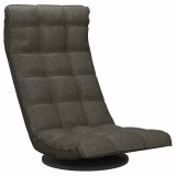 Scaun de podea pivotant, gri inchis, material textil