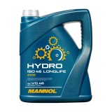 Ulei hidraulic Mannol Hydro ISO 46 HLP, 5L, HM, DIN 51524-2, ISO 11158, AFNOR NF E 48-603
