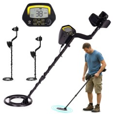 Detector de metale cu 3 moduri, afișaj LCD