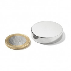 Magnet neodim disc Ø30&#215;7 mm, putere 14 kg, N42