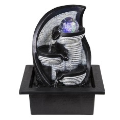 Decoratiune fantana interior alber, LED RGB, 130 x 130 x 190 mm foto
