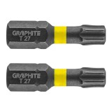 Bit de impact TX27 x 25mm - set 2 buc, Graphite