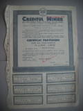 HOPCT DOCUMENT VECHI NR 298 CERTIFICAT PROVIZORIU CREDITUL MINIER 30000-1945, Romania 1900 - 1950, Documente
