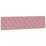 Cumpara ieftin Perna tablie de pat, roz, 200 cm, catifea