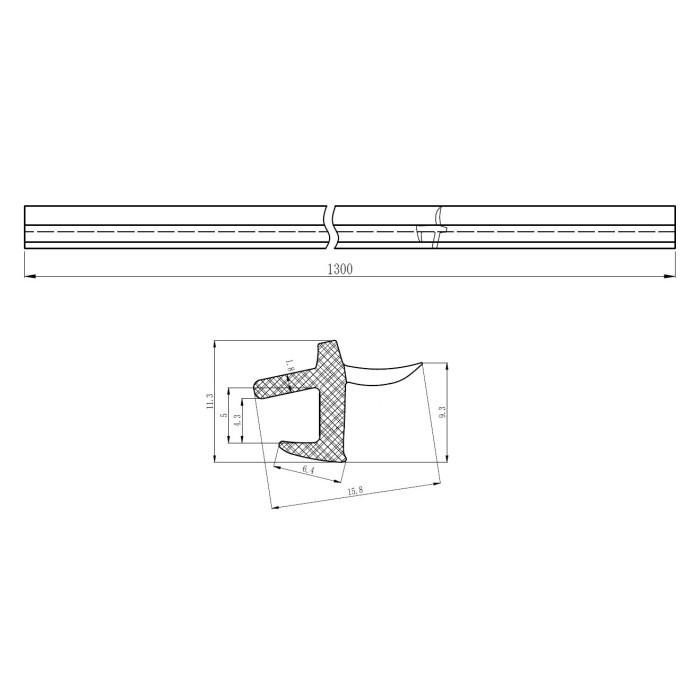 Cheder parbriz CITROEN C-CROSSER (EP), 06.2007-03.2012; MITSUBISHI OUTLANDER (CW0), 03.2007-09.2012, PEUGEOT 4007 (V_), 03.2007-, un bandou; superior