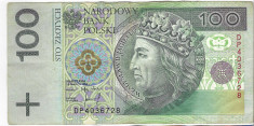 Bancnota 100 zloti 1994 - Polonia, cotatii ridicate! foto