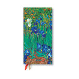 2024 Van Gogh&#039;s Irises 12-Month Slim 160 Pg Horizontal Week-At-A-Time Van Gogh&#039;s Irises