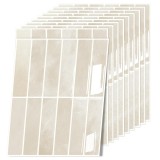 Căsuțe 3D Autoadezive pentru Perete Mai Groase Impermeabile Peel &amp; Stick &ndash; Bej 22.9x29cm (10 buc)