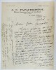 SCRISOARE COMERCIALA EXPEDIATA DE A.C. PAPACHRISTOU , NEGUSTOR LONDONEZ DE BLANURI , UNUI CLIENT BUCURESTEAN , 2 IULIE 1937
