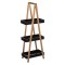 Etajera cu 3 rafturi 5Five Natureo, MDF si bambus, 30x18x82 cm, negru