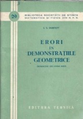 Erori in demonstratiile geometrice - I. S. Dubnov