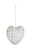 Set 8 ornamente brad Inimioare 10x5x10 cm