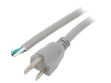 Cablu Alimentare 3x16AWG NEMA 5-15 2m Gri 13A 125V