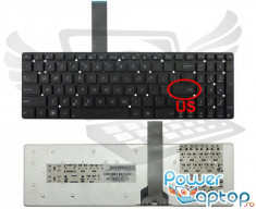 Tastatura Laptop Asus K55V layout US fara rama enter mic foto