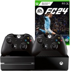 Consola Xbox One 500GB + 2 Controllere Second-Hand + Joc FC 24 Second-Hand SH