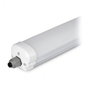 CORP ILUMINAT LED 150CM 48W 6000K ALB RECE IP65 foto