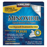 Spuma Minoxidil Kirkland 5%, Tratament impotriva caderii parului pentru 6 luni