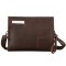 Geanta unisex, BUSY LDY&amp;GTM&reg; Pixel, piele naturala, slim, minimalista, maro
