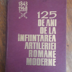 125 de ani de la infiintarea Artileriei Romane moderne, autograf / R7P3F