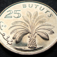 Moneda exotica 25 BUTUTS - GAMBIA, anul 1998 * cod 3979 = UNC