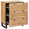 Bufet 2 buc. 60 x 33 x 75 cm Lemn de mango solid Maro - 3