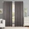 Set draperii tip tesatura in cu rejansa transparenta cu ate pentru galerie, Madison, 150x235 cm, densitate 700 g/ml, Licio, 2 buc