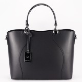 Cumpara ieftin Geanta neagra din piele naturala 1424A 125