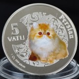 Vanuatu 5 Vatu 2015 UNC Pisica persana 40mm, Australia si Oceania