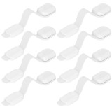 Set 8 sigurante blocator sertare si usi, plastic si silicon, ajustabile, 19 cm, alb Household NewTrend