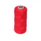 Fir Plastic Rosu 100m Ghem pentru Bricolaj, Crosetat, Artizanat - Sfoara Textila Rezistenta