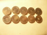 10 Monede 10 Bani 2008-2023 , AUNC