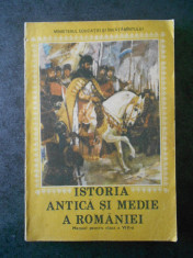 ISTORIA ANTICA SI MEDIE A ROMANIEI. MANUAL PENTRU CLASA A VIII-A (1987) foto