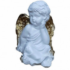 Statueta decorativa, Inger, Alb, 21 cm, DV21-16Z