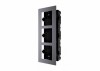 Panou frontal pentru 3 module videointerfon modular Hikvision DS-KD-ACF3; permite