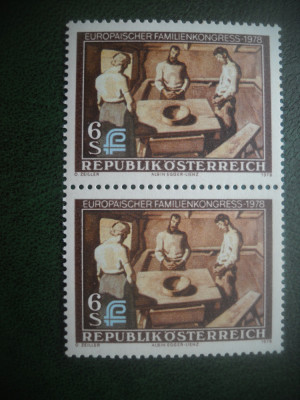 HOPCT TIMBRE MNH 788 CONGRESUL FAMILIEI 1978 -1 VAL AUSTRIA foto