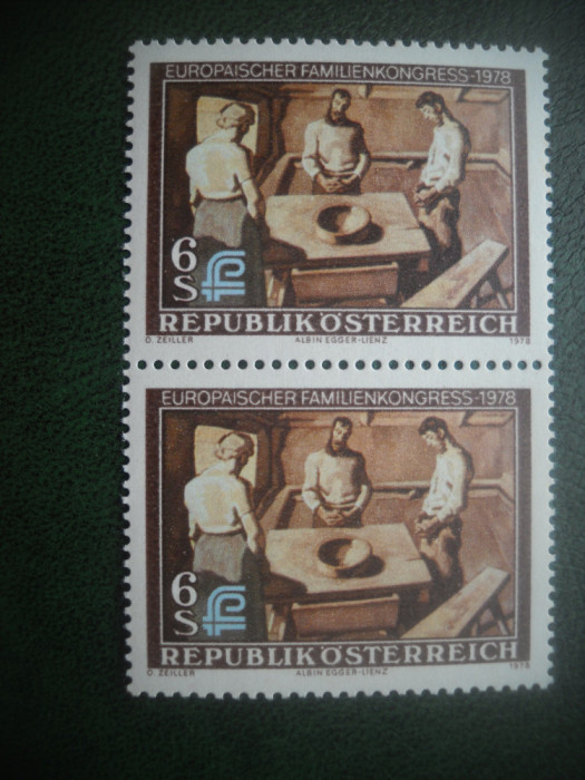 HOPCT TIMBRE MNH 788 CONGRESUL FAMILIEI 1978 -1 VAL AUSTRIA