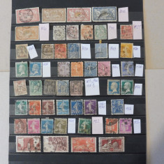 FRANTA 1877-1923, Lot 48 timbre, deparaiate, stampilate, cu sarniera (T23)
