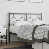 Gossi tablie de pat metalica, negru, 120 cm