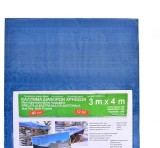 Prelata impermeabila protectie 3x4 m, Albastru